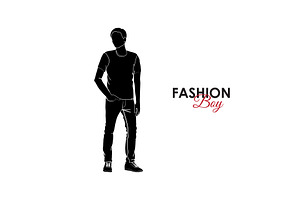 Fashionable Guy. Fashion. Silhouette