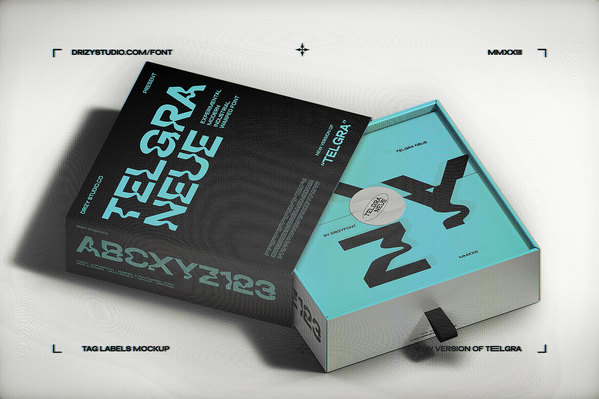 Telgra Neue - An Experimental Warped, a Font by Drizy (Photo 8 of 9)