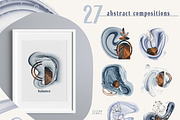 Winter alcohol ink and line art set, a Texture Illustration by Tiana Geo (Thumbnail 11 of 15)