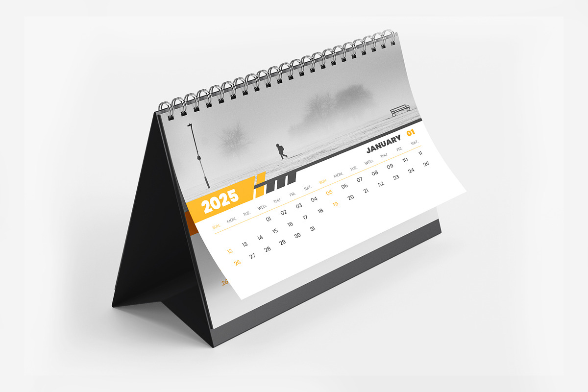 2025 desk calendar design template, a Stationery Template by Tanmoy Topu