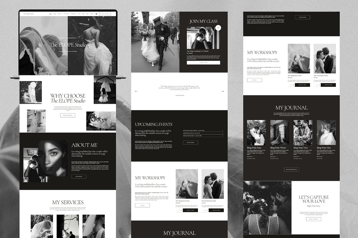 Wedding Photographer Squarespace, a Squarespace Template by Sofia Designs (Photo 2 of 7)