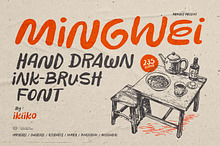 Mingwei - Hand Drawn Ink Brush Font