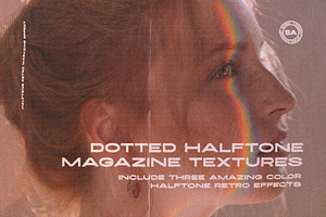 Dotted Halftone Magazine Effect, a Texture Graphic by Artcoast Std.