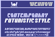 Cybernetic Man font, a Font by weknow (Thumbnail 2 of 8)