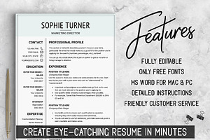 Professional RESUME Template A4 & US