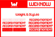 Record moment font, a Font by weknow (Thumbnail 7 of 8)