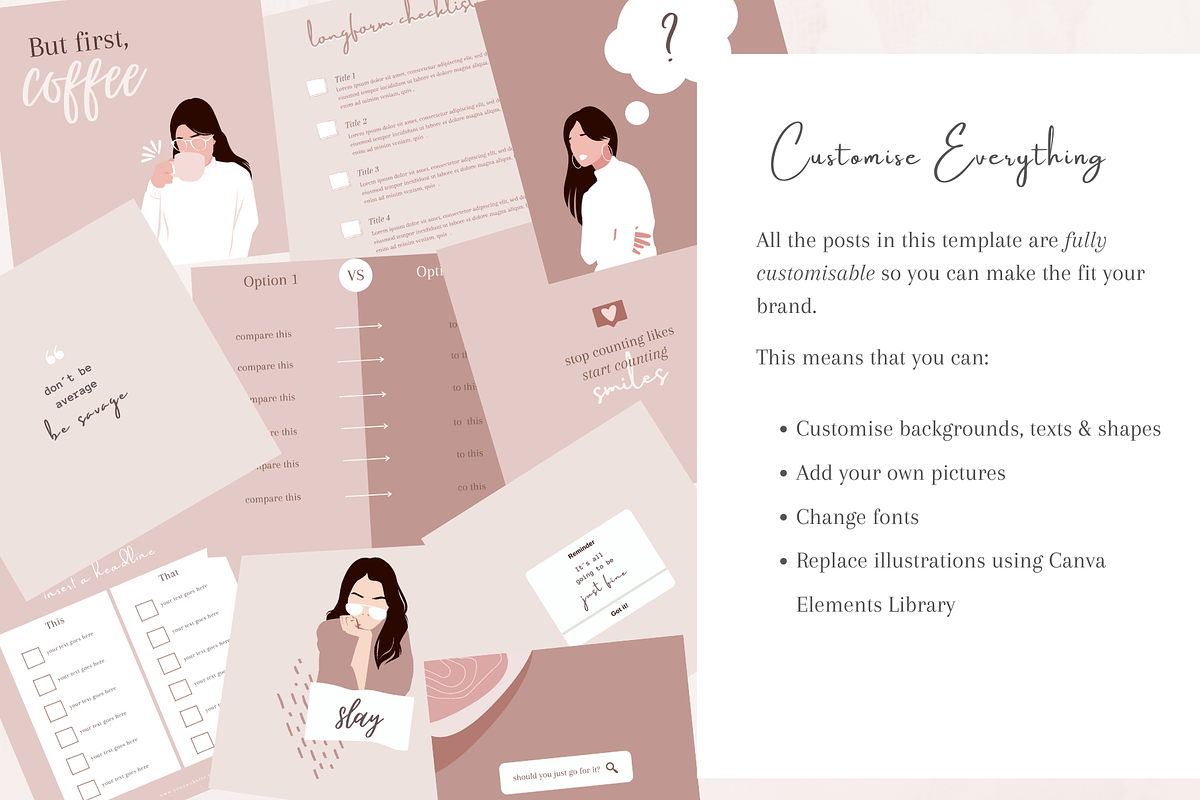 40 Instagram Post & Stories - CANVA, a Social Media Template by Tegefeldt Design (Photo 4 of 10)