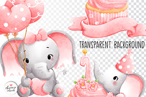 Elephant Boy And Girl Birthday