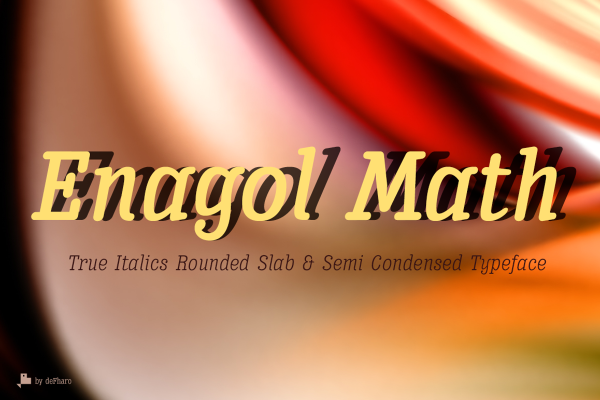 Enagol Math Rounded -4 fonts- preview 5