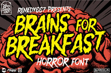 Brains for Breakfast - Sci-Fi Font