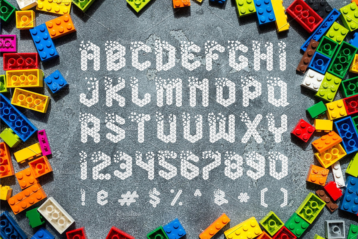 Break Cube Display Font preview 2