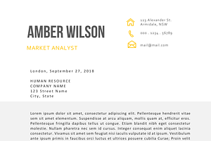 Shadow Chart Resume Template