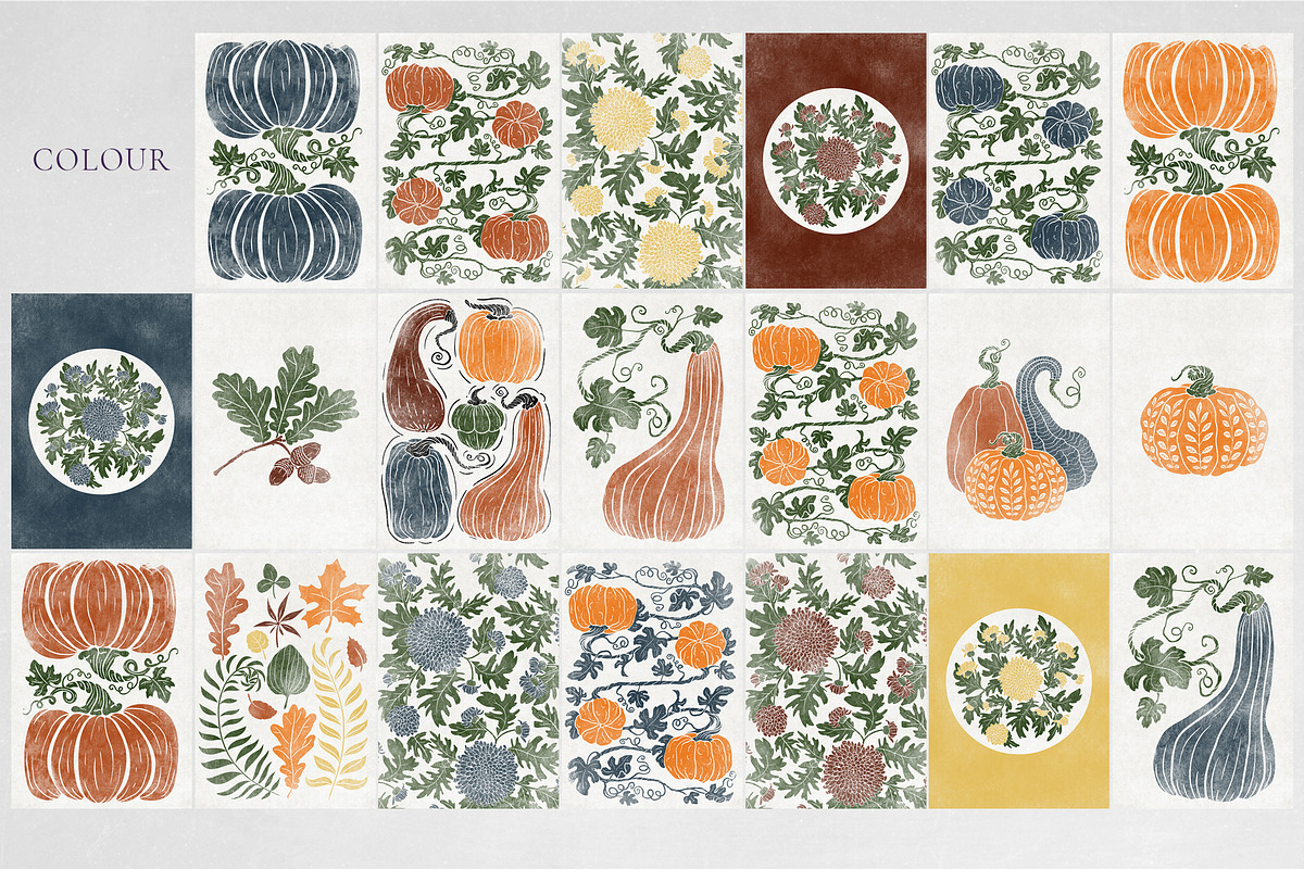 Autumn folk posters, a Wallpaper Graphic by Garden in frame (Photo 5 of 12)