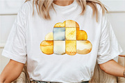 Yellow Patchwork Summer Clipart, an Illustration by Rose Art (Thumbnail 6 of 8)