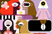 Woman With Butterfly On Her Hair, a Person Illustration by danjazzia (Thumbnail 2 of 3)