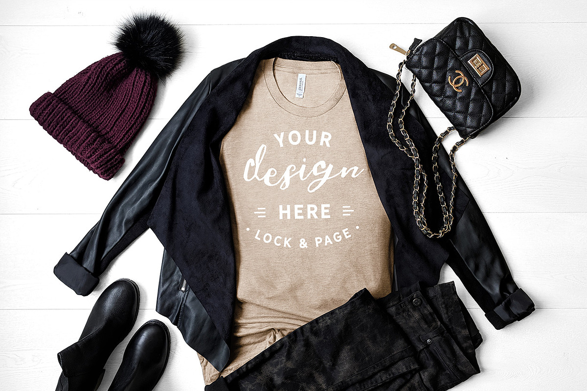 T-Shirt Mockup Bundle Bella Canvas, a Shirt Mockup by lock and page (Photo 45 of 71)