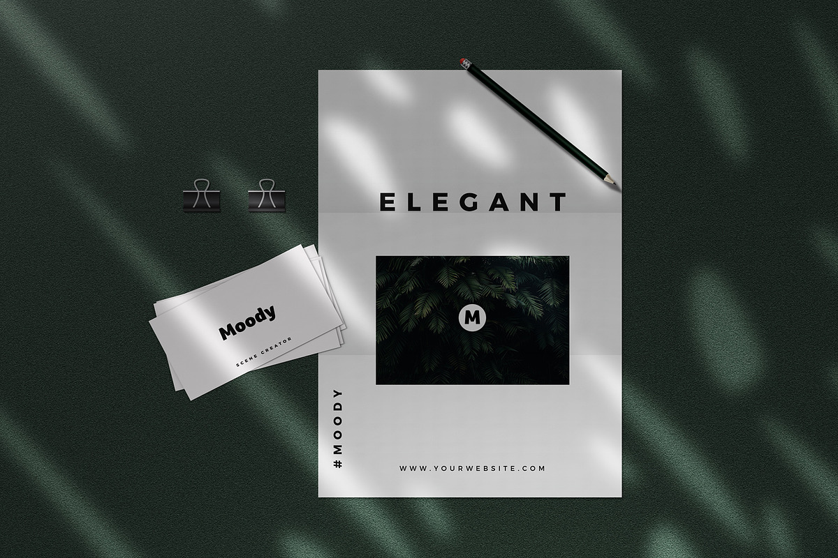 Moody Stationery Mockup Bundle, a Print Template by AndrewPixel (Photo 7 of 11)