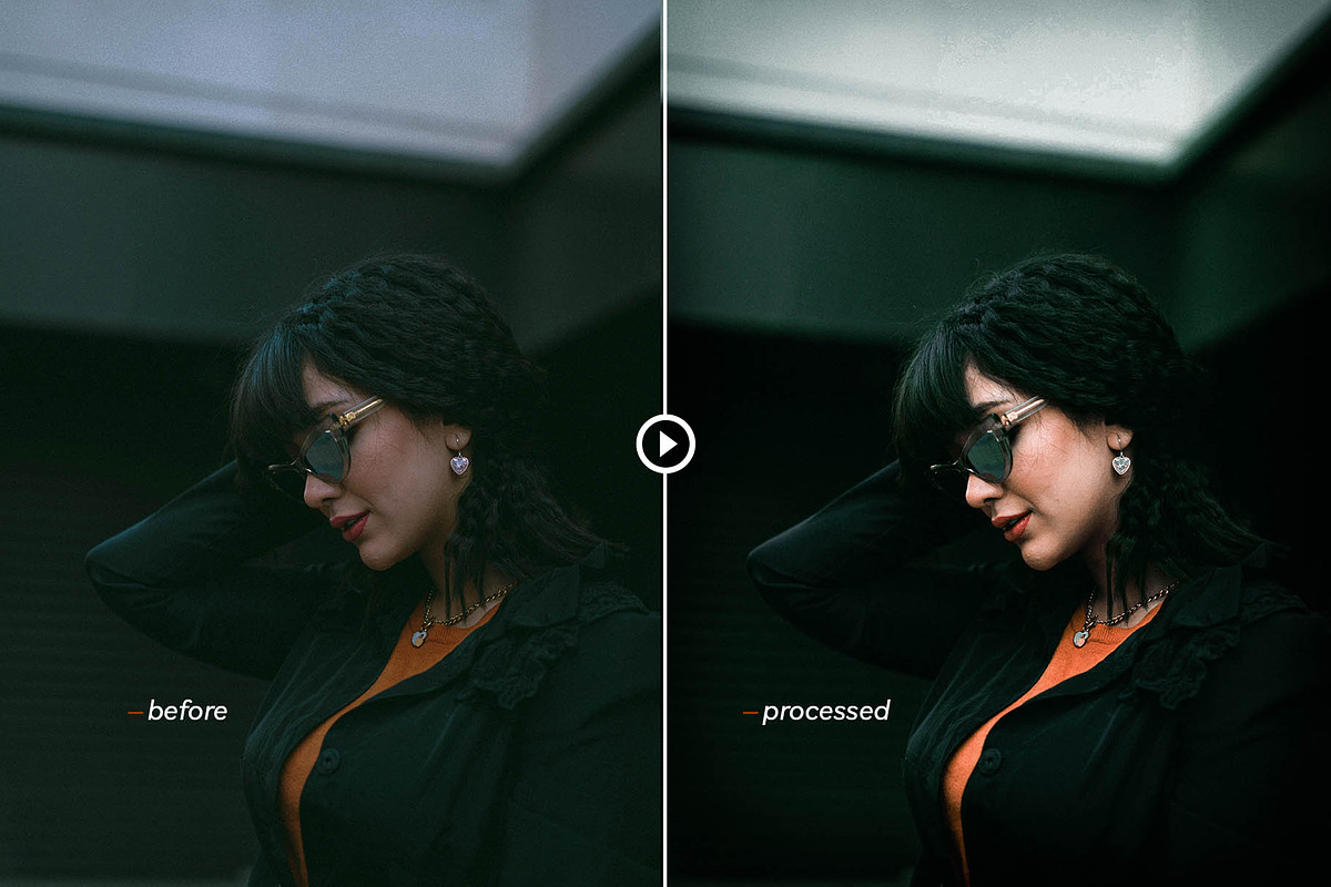 Moody Black - Actions and presets, an Action Add-On by Hydrozi Presets (Photo 4 of 9)