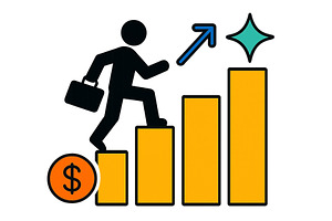 Vector illustration of a business, a Finance Illustration by ZinetroN