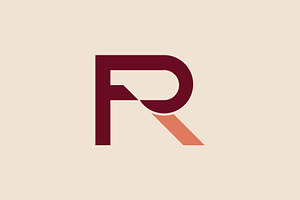 Letter FR Logo Design, a Branding & Logo Template by Salman Shop