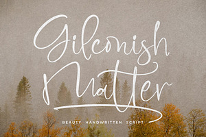 Gilconish Matter Beauty Handwritten