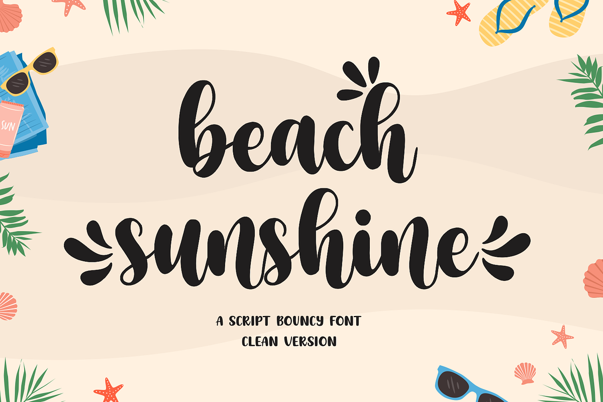 Beach Sunshine, a Script Font by Mozatype (Photo 1 of 8)