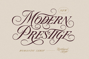 Modern Prestige - Romantic Serif, a Serif Font by Letterhend Studio