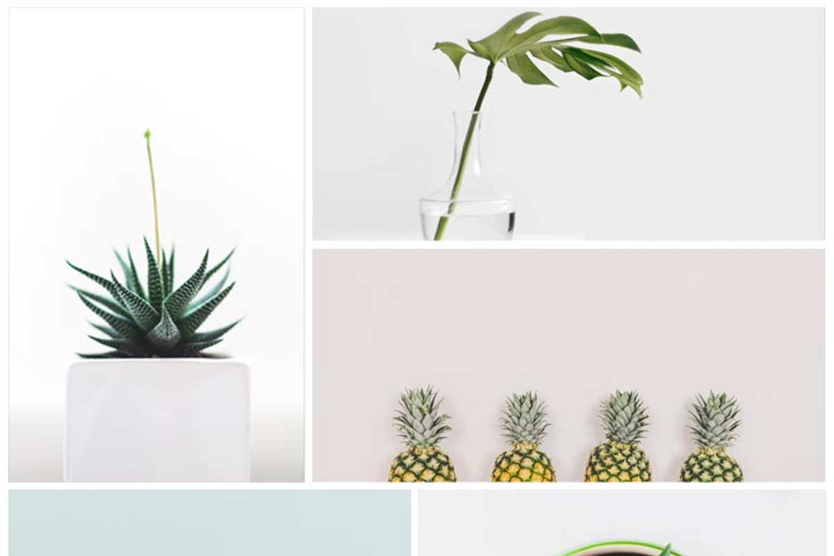 10 Pinterest Mood Board Templates V1, a Social Media Template by Creativetacos (Photo 2 of 6)