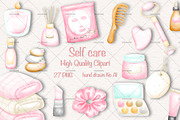 Self care Clipart,Spa routine, a Decorative Illustration by Vavavan Artwork (Thumbnail 1 of 3)