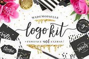 Mademoiselle LOGO KIT + Extras!, a Script Font by Pink Coffie (Thumbnail 1 of 15)