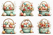 Easter Basket Clipart Png, an Illustration by Craft Nest (Thumbnail 5 of 11)