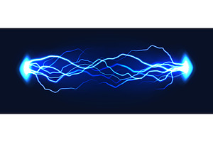 Electric discharge. Thunder bolts, an Illustration by Frogella