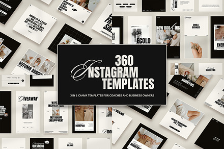 NOLE / Entire Instagram Collection, a Social Media Template by Wildnun Studio