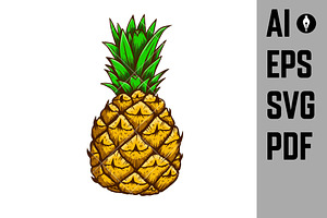 Illustration Of Pineapple