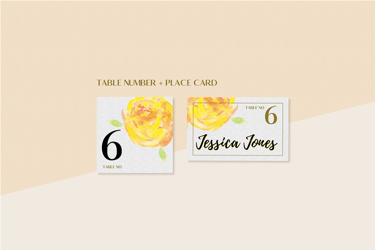 Floral Wedding Invitation Set, an Invitation Template by land art (Photo 20 of 24)