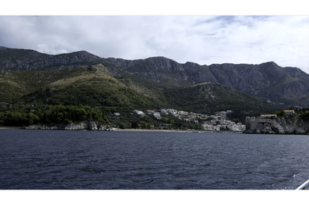View from the yacht on green, a Nature Photo by Media Whale Stock