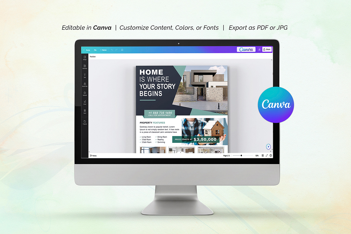 Real Estate Flyer, a Flyer Template by DesignDevisers (Photo 8 of 10)