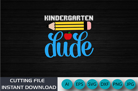 Kindergarten Dude, 100 Days Shirt