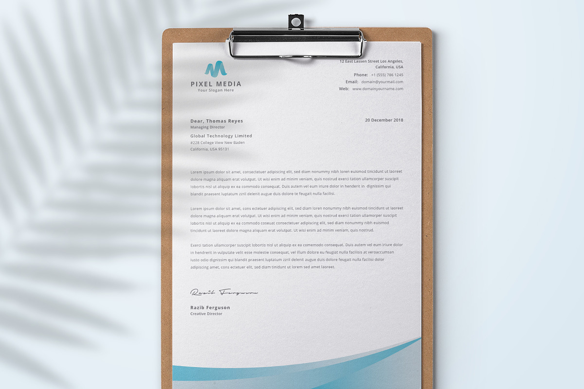 Letterhead, a Stationery Template by TelaTemplates (Photo 7 of 8)