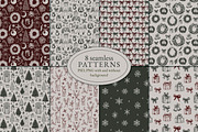Vintage Charming Christmas Line Art, an Object Graphic by AnMark (Thumbnail 6 of 15)