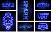 PSD Electric Editable Text Effect, a Layer Style Add-On by Photoshop Action (Thumbnail 17 of 19)