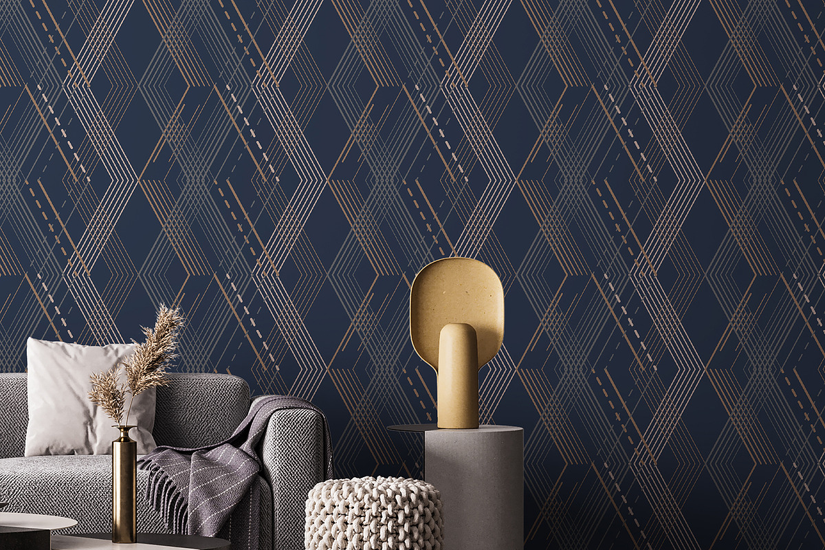 Modern 3D Geometric Pattern, a Pattern Graphic by StudioGlouna (Photo 2 of 9)