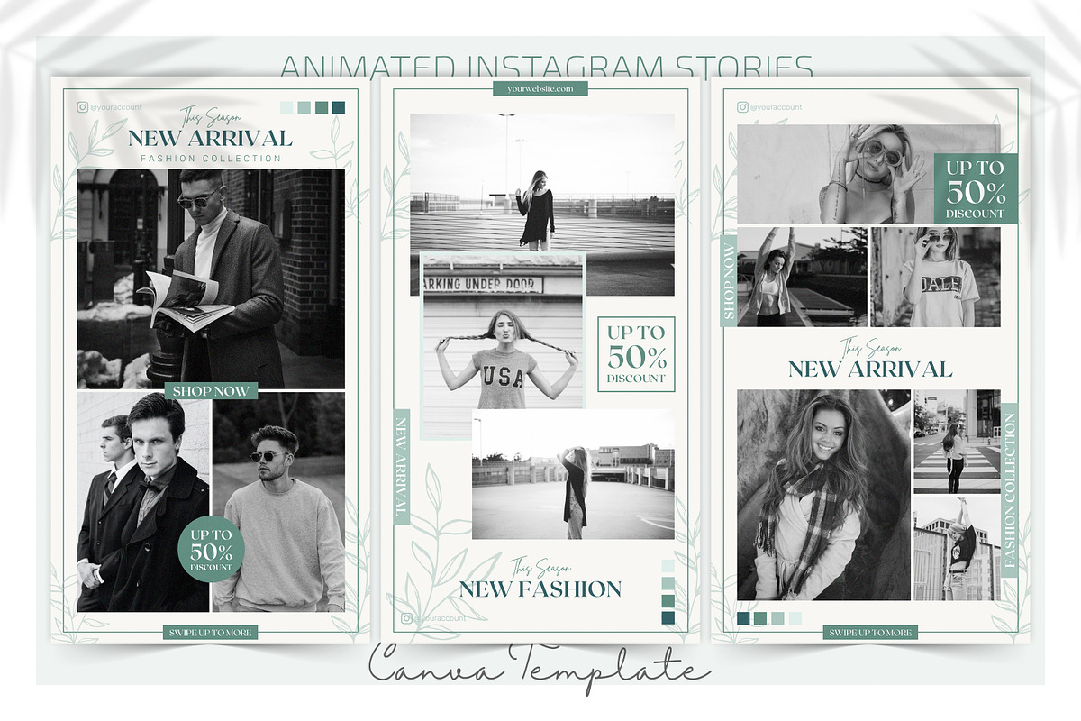 Canva Animated Instagram Stories, a Social Media Template by UINVI Design