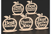 Best Teacher Apple Laser Cut Files, an Object Graphic by ThemeXDigital (Thumbnail 4 of 5)