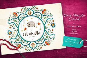 3. Eid Al-Adha Premade Card