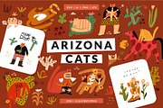 Arizona cats | 350+ illustrations, an Animal Illustration by Olia (Thumbnail 1 of 13)