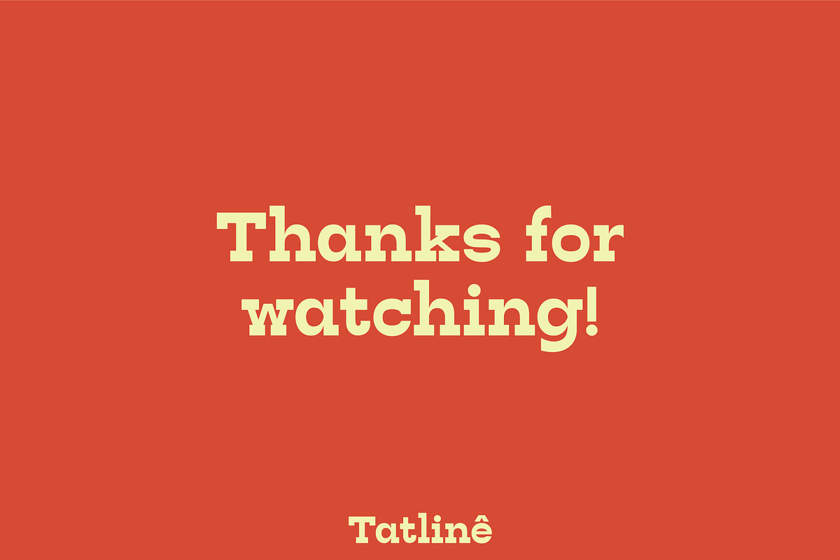 Tatline — Bold & Chunky Serif Font, a Serif Font by Eugene Tantsurin (Photo 11 of 11)