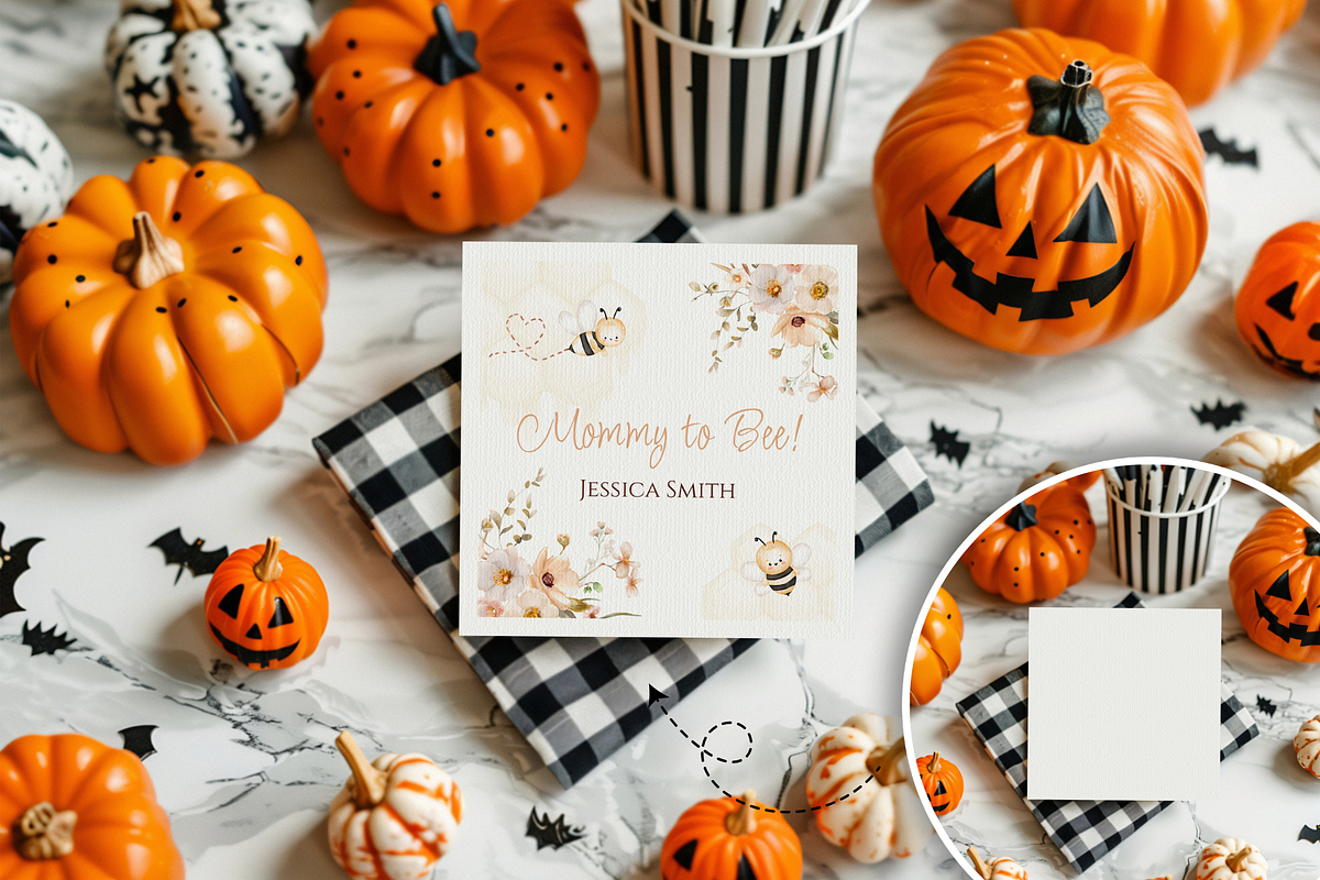 Autumn Zazzle Napkin Mockup Bundle, a Product Mockup by TatiMockup (Photo 7 of 9)