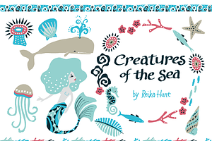 Creatures of the Sea - Clip Art Set