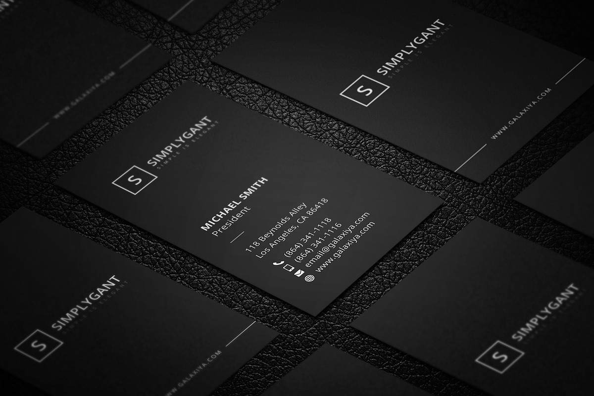 Minimal Vertical Business Cards, a Business Card Template by Galaxiya (Photo 4 of 13)